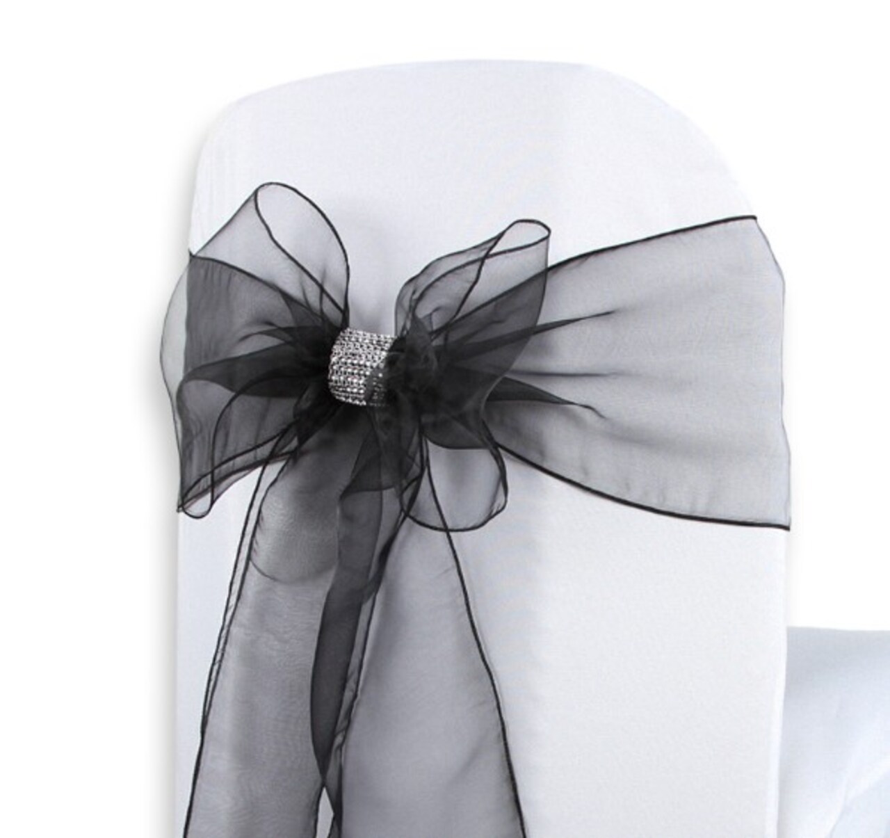 10pcs Organza Chair Sashes Tulle Chair Bows Tie Ribbon for Wedding Birthday Party Ceremony Special Events Banquet Venue Hotel Decoration